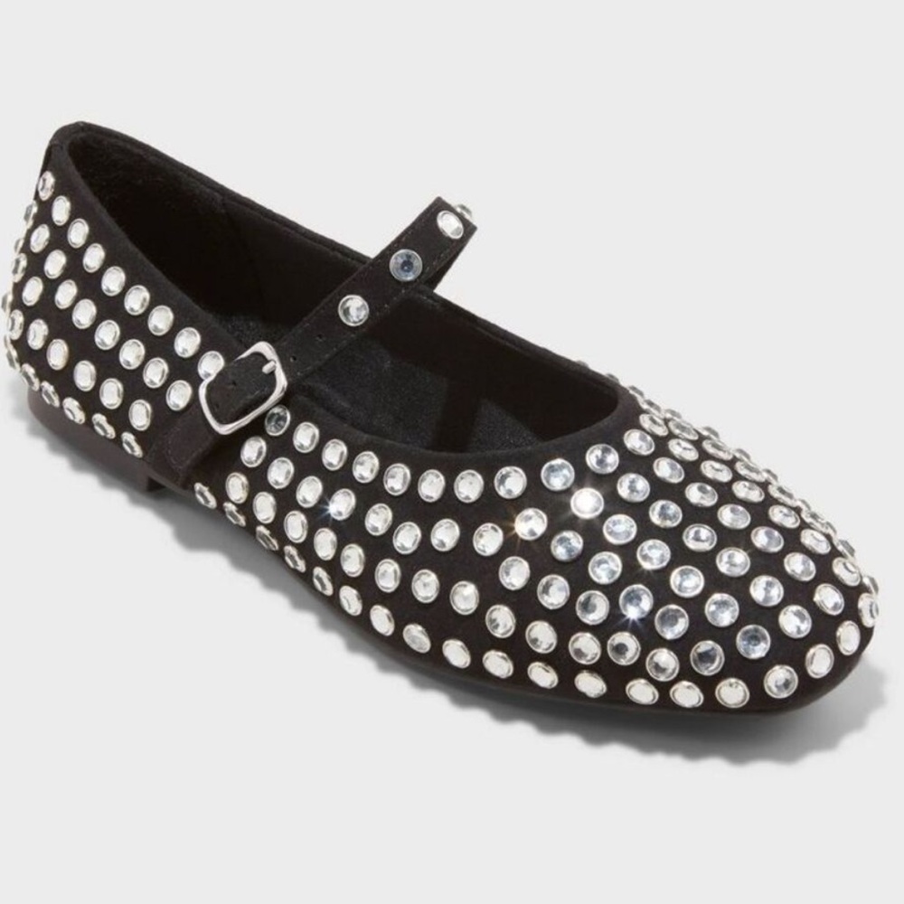 A New Day Issa Rhinestone Ballet Flats- Women’s Size 7